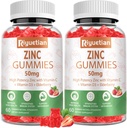 Zink Gummies 50mg - Vitamin C, D3 & Elderberry, Echinacea, Zink Immune Health Gummies, icke-GMO, naturliga antioxidanttillskott för män och kvinnor, Vegan 2 Pack