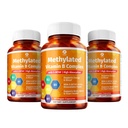 1 Body Vitamin B Complex 3 Pack - Bioavailable B Vitaminer med 5-MTHF Folate, B1, B2, B5, B6, Methyl B12, Niacin & Biotin - Non-GMO, Vegan, Made in USA