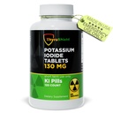 Kaliumjodid tabletter 130 mg | 120ct jod tabletter för strålningsexponering - kaliumjod piller - YODO Naciente - KI piller - Made in USA - ThyroShield