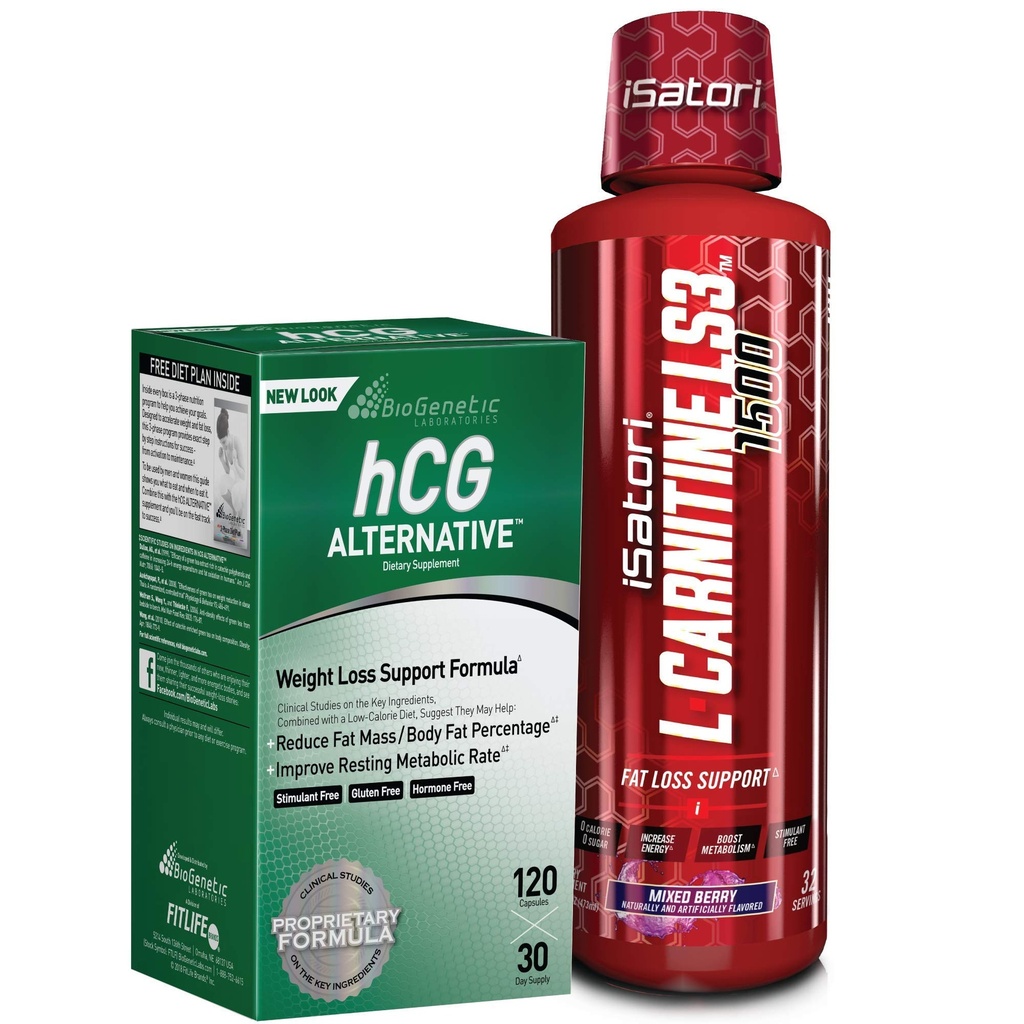 iSatori L-Carnitine LS3 Mixed Berry 1500mg (32 portioner) & BioGenetic Labs
