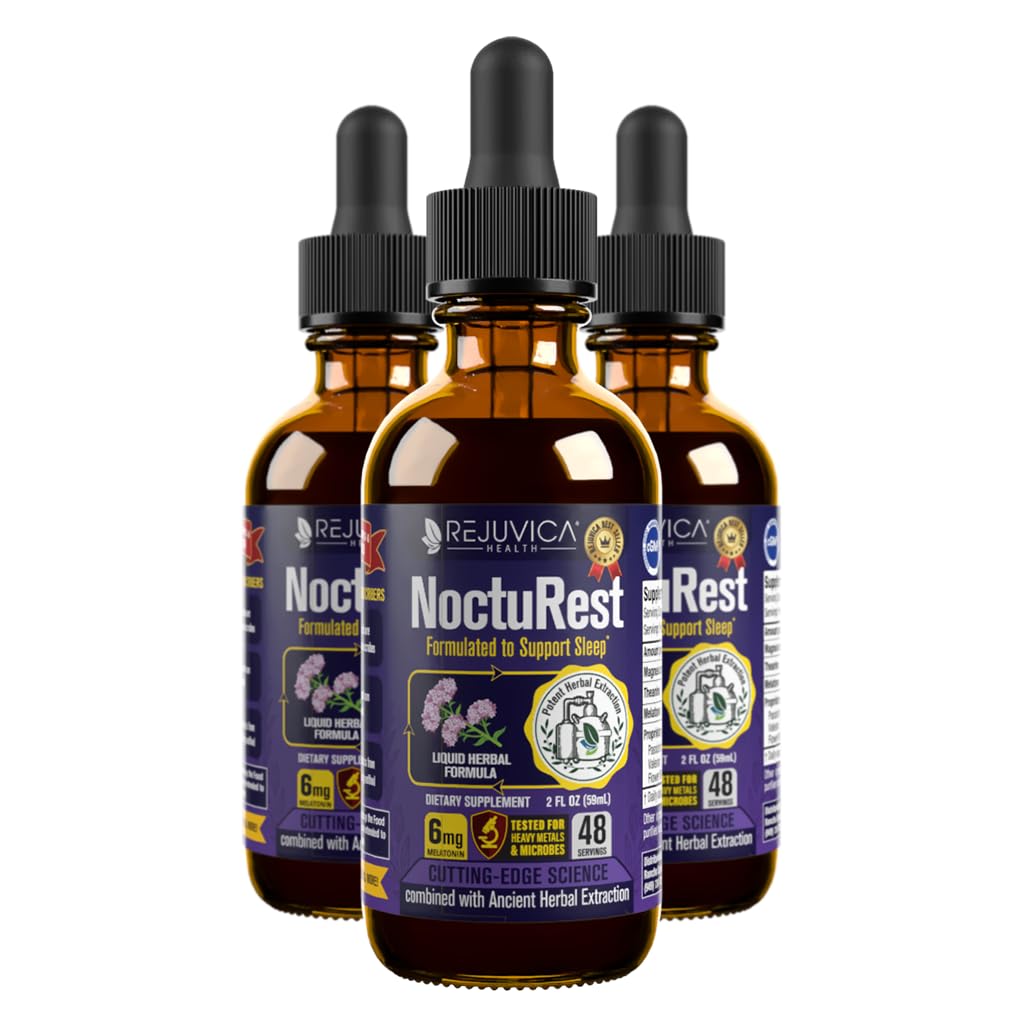 Avancerad Sleep Support Supplement - Liquid Delivery för bättre Absorption - Melatonin, Magnesium, Theanine, Valerian, Passionflower, Chamomile & More!