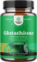 Skin Brightening Glutathione Supplement med mjölk Thistle 1000mg - Glutathione Skin Whitening Capsules med Alpha Lipoic Acid för levervård, energistöd och immunhjälp - för män och kvinnor - 60 greve