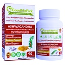 Premium Ashwagandha kapslar med Black Pepper. Kraftfulla 5% Wthanolides från Ashwagandha Powder & 20:1 Extract 90 ct. Natural NonGMO NO Rice Powder NO Filler