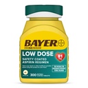 Bayer Aspirin Low Dose 81 mg, Enteric Coated tabletter, Doctor Recommended, sekundär förebyggande av hjärt-kärlsjukdom, 300 säkerhetsbelagda tabletter