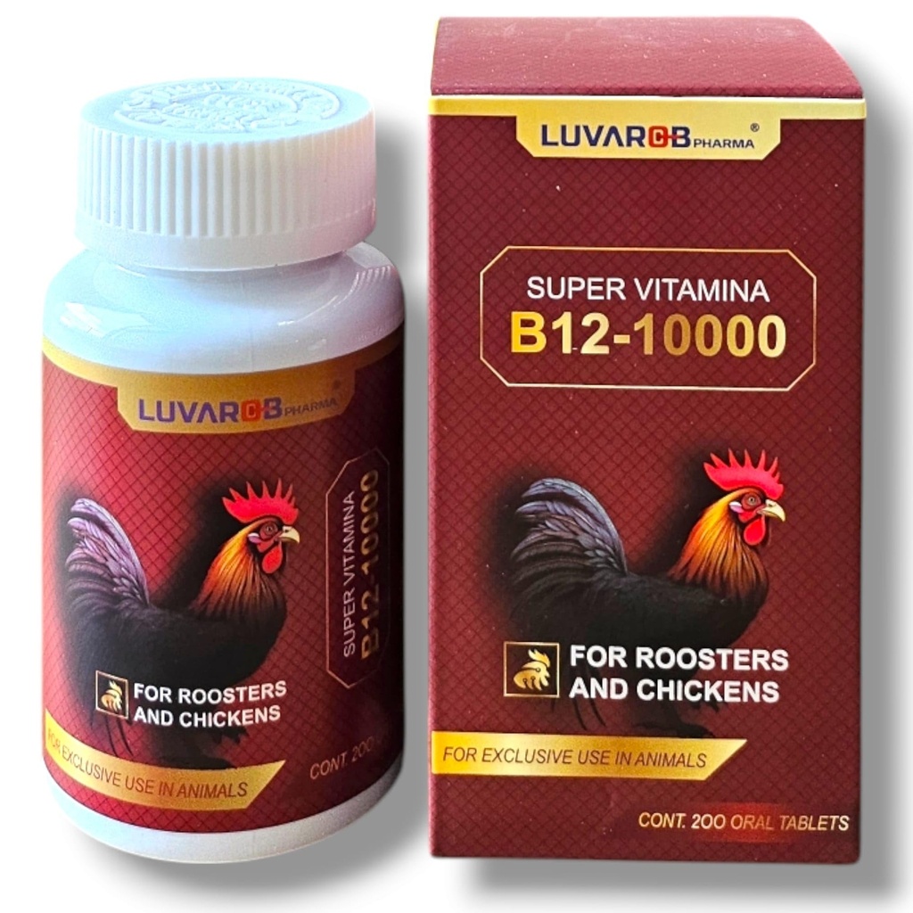B-12 200 tabletter för fåglar Roosters