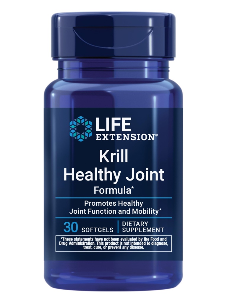 Livslängd Krill Hälsosam Formel, Krill Oil, hyaluronsyra, Karotenoid astaxanthin för Hälsosamma Joints, Hälsosam Kropp, Glutenfri, Non-GMO, 30 softgels