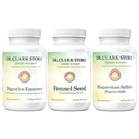 Dr Clark Store Flat Tummy & Debloating Kit - Naturlig Digestive Support för Bloating Relief, Flat Stomach & Förbättrad Gut Health