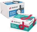 Dealmed Alkohol Prep Pads och Gauze Svamp Bundle | 200 greve Medium Size Alkohol Pads Plus 4 "x 4" Kirurgisk Svamp Gauze Pads 200 greve