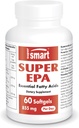 Supersmart - Super EPA 855mg per dag (hög styrka) - EPA Fish Oil Supplement - Natural Omega 3 Concentrate - EicosaPentaenoic Acid | Non-GMO & Gluten Free - 60 Softgels