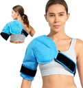 Shoulder Ice Pack Rotator Cuff Cold Therapy Wraps, Reusable Shoulder Arm Gel Pack Hot Cold Compress Pain Relief för skador, återhämtning efter kirurgi, Tendonitis, Shoulder Wrap för vänsterhöger axel