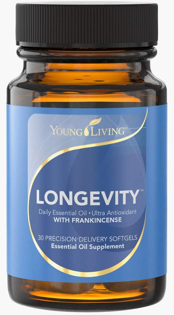 Young Living - Longevity 30 Softgels | Daily Essential Oil Supplement | Antioxidant Properties | Försvar mot fria radikaler och stöd för DHA-nivåer | Cellulär Wellness