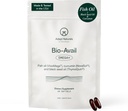 Adapt Naturals Omega 3 fiskoljetillskott med Bioavailable Curcumin & Black Seed, 1500mg Fish Oil EPA DHA Omega 3 fettsyror för att stödja gemensamma, muskler och hjärta | Osmakad - 30 dagars leverans