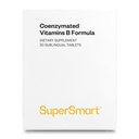 Supersmart - Coenzymated B Formel - Innehåller alla B-gruppens vitaminer - Fem gånger mer aktiva | Non-GMO & Gluten Free - 30 tabletter