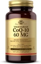 Solgar Vegetarian CoQ-10 60 mg - 180 Vegetabiliska kapslar - Skyddande antioxidant - Icke-GMO, Vegan, Glutenfri, Dairy Free, Kosher - 180 portioner