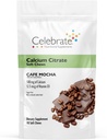 Celebrate Vitamins Bariatric Calcium Citrate Soft Chews med vitamin D3, 500mg, Sugar-Free & Gluten-Free Calcium Citrate för bariatriska patienter, Cafe Mocha, 90 räkning