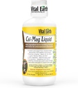 Vital Earth Minerals Cal-Mag Liquid - Calcium Magnesium Supplement med vitamin D3, K2, Boron och Fulvic Acid för snabbare Absorption, 32 Oz + 1 Oz Cup