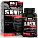 Force Factor Test X180 Ignite Total Testosteron Booster för män med Fenugreek Seed och Green Tea Extract för att bygga Lean Muscle, Boost Energy och förbättra prestanda, 120 Count