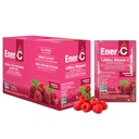 Ener-C Raspberry Multivitamin Drink Mix Powder Vitamin C 1000mg & Electrolytes med Real Fruit Juice Natural Energy & Immune Support för kvinnor och män - Non-GMO Vegan & Gluten Free - 30 Count