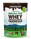 Opportuniteas Grass Fed Chocolate Whey Protein Isolate Powder - 20 g proteinpulver utan artificiella sötningsmedel, Hormon-Free Cows, Non GMO - 5lb