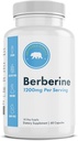 Berberine Supplement 1200mg - 60 Vegan Capsules - Gluten Free, Non-GMO, Dairy Free - 30 Day Supply