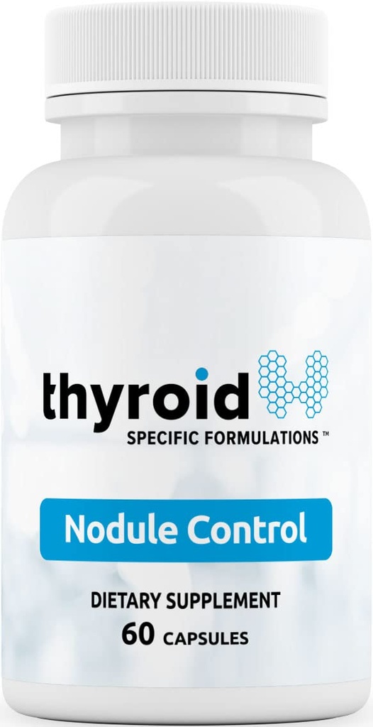 Nodulkontroll - Doktor formulerad naturlig sköldkörtel Nodulkontroll stöder kroppen för att hjälpa till att minska sköldkörtelnoduler -w / Spirulina, Boswellia, gurkmeja, Inositol, Selen, Prunella