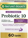 Probiotika av naturens Bounty, Ultra Strength Probiotic 10, Immune Health & Digestive Balance, 60 kapslar