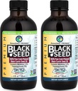 Fantastiska örter Premium Black Seed Oil - Gluten Free, Non GMO, Cold Pressed Nigella Sativa Aids in Digestive Health, Immune Support, Brain Function, Joint Mobility - 4 Fl Oz (Pack of 2)