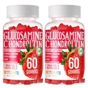 Glukosamin Chondroitin Gummies med MSM & Elderberry Extra Strength - Gemensamt stöd, Antioxidant Immune Support Supplement för vuxna, män och kvinnor. 120 jordgummies