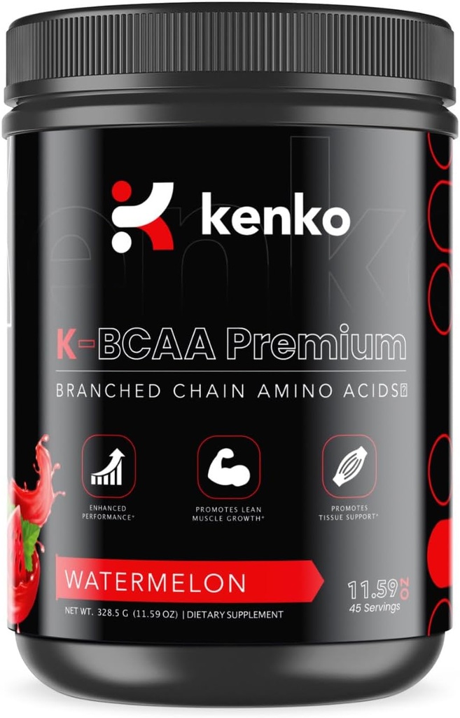 Kenko väsentliga K-BCAA Premium, Branched-Chain Amino syror (Watermelon)