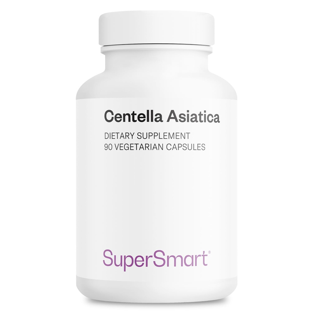 SuperSmart - Centella Asiatica 180mg per dag - Gotu Kola Extract Supplement | Non-GMO & Gluten Free - 90 Vegetariska kapslar
