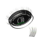 Lashify Curl 10mm Gossamer Eyelash Extensions Refill in Ombre Green, Easy DIY False Lashes för en naturlig look