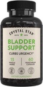 Crystal Star Bladder Support (60 kapslar) - Herbal Supplement for Healthy Bladder Function - Cranberry, Dandelion & Fenugreek - hjälper överaktiv blåsa och inkontinens - Non-GMO
