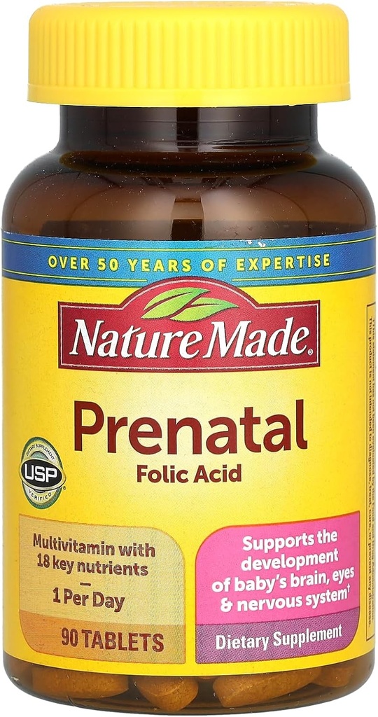 Nature Made Multi Prenatal Tabs, 90 ct (Packaging kan variera)