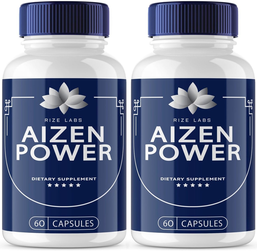 Rize labs - Aizen Power for Men, All Natural Male Supplement för att öka energi och prestanda (120 kapslar)