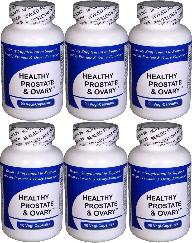 Hälsosam Prostate och Ovary Capsules 6-Pack (6 flaskor innehåller totalt 540 kapslar) - Koncentrerad Herbal Blend - Naturlig kosttillskott - Innehåller vietnamesiska Crinum Latifolium Herb Extract & andra örter - Prostate Nutrition