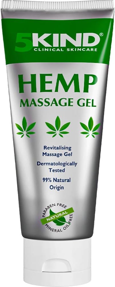 5kind Hamp Active Gel 3.4 fl oz-Hoppa Cream Maximal Styrka - Natur Soothing Relief Joint Gel - Muscle Rub för lägre rygg, Joints, hals, knän och axlar - Maximum Strength Hemp Cream