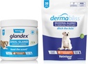 Vetnique Labs Dermabliss Allergy Chews 30 Ct och Glandex Anal Gland Support Chews 60 Ct Bundle Dog Vitamins & Supplements, Anal Gland Dog Behandlar med probiotika, Dog Allergies Skin Behandling Soft Chew