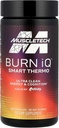 MuscleTech Burn iQ Smart Thermo Supplement Fueled med Paraxanthine Enhanced Energy & Cognition för män och kvinnor 100 greve