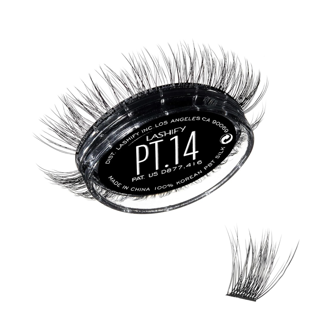 Lashify Plushy Tame 14mm Gossamer Lashes i svart, Easy DIY False Lashes för en Voluminous Ännu Still Natural Look
