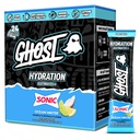 GHOST Hydration Packets, Sonic Ocean Water, 24 Sticks, Electrolyte Powder - Drink Mix Supplement med Magnesium, Kalcium, Vitamin C - Vegan, fri från Soja, Sugar & Gluten
