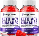 (2 Pack) Belly Blast Keto ACV Gummies - Avancerad Formel Belly Blast Keto Plus ACV Gummies Apple Cider Vinegar, Weight Management, BellyBlast ACV Dietary Supplement Reviews Män Kvinnor (120 Gummies)