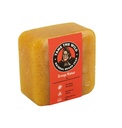 TAME THE WILD Orange Walnut Beard Soap Bar - 5 oz Exfoliating Beard Wash and Face Scrub - Shea Butter och Coconut Oil Cleanser - Hydrating Grooming Soap - Faderns daggåvor