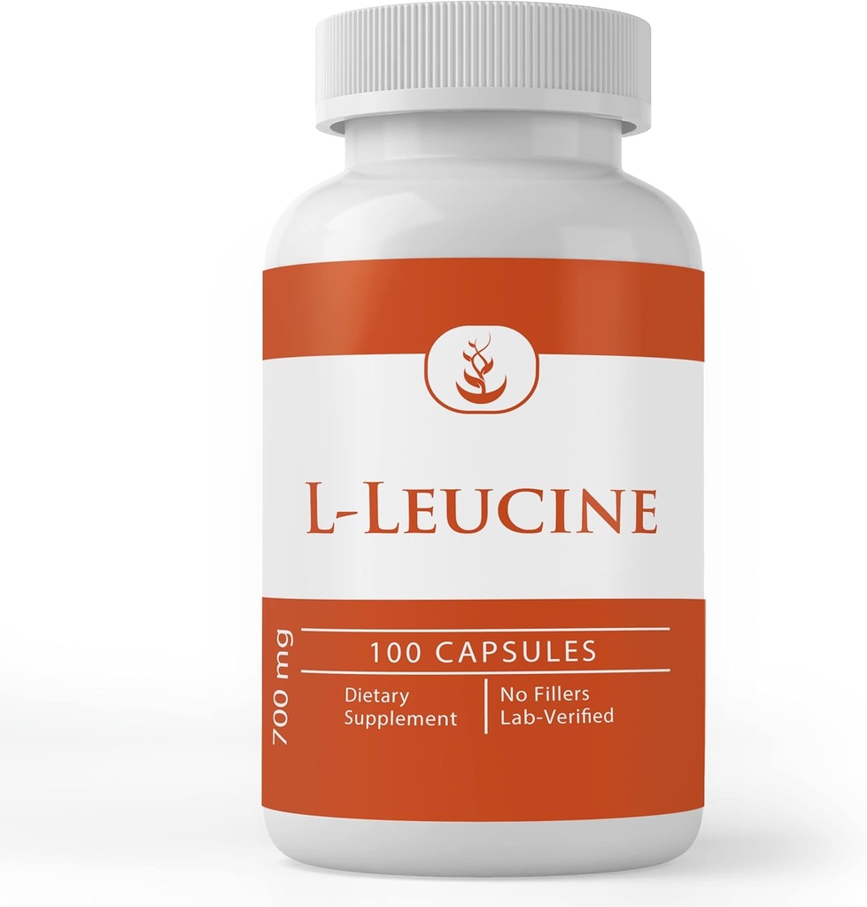 PURE ORIGINAL INGREDIENTS L-Leucine (100 kapslar) Alltid ren, inga tillsatser eller fillers, Lab Verified