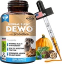 Natural Intestinal Defense för hundar och katter - Herbal Cleanse med Wormwood, Black Walnut & Probiotic - Främjar hälsosamt gut & Flora Balance - Advanced Broad Spectrum Formel - Made in USA