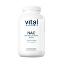 Vital Nutrients NAC 600mg | N-Acetyl Cysteine | Vegan NAC Supplement | Antioxidant för Sinus, lever, immun och andningshälsa * Gluten, Dairy, Soy Free | 200 kapslar