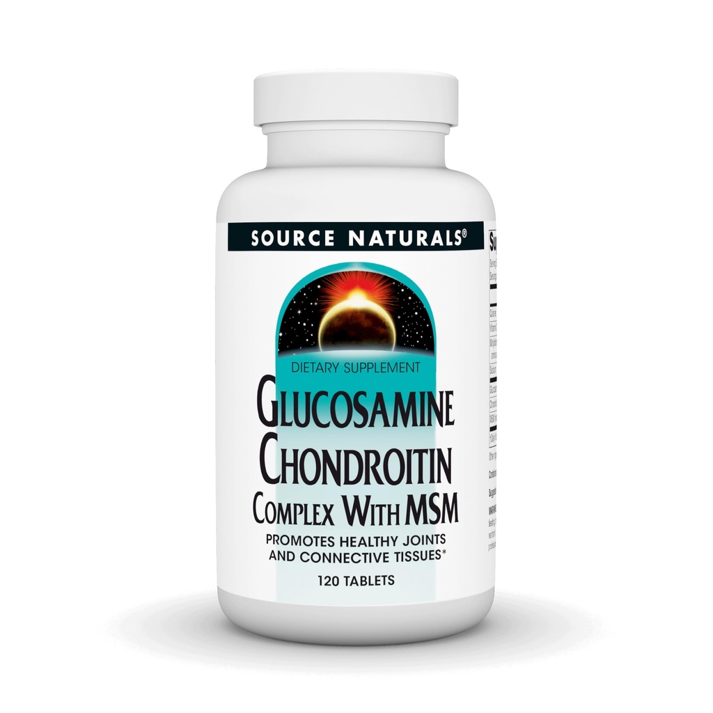 Källa Naturals Glukosamin Chondroitin Komplex med Msm - 120 tabletter