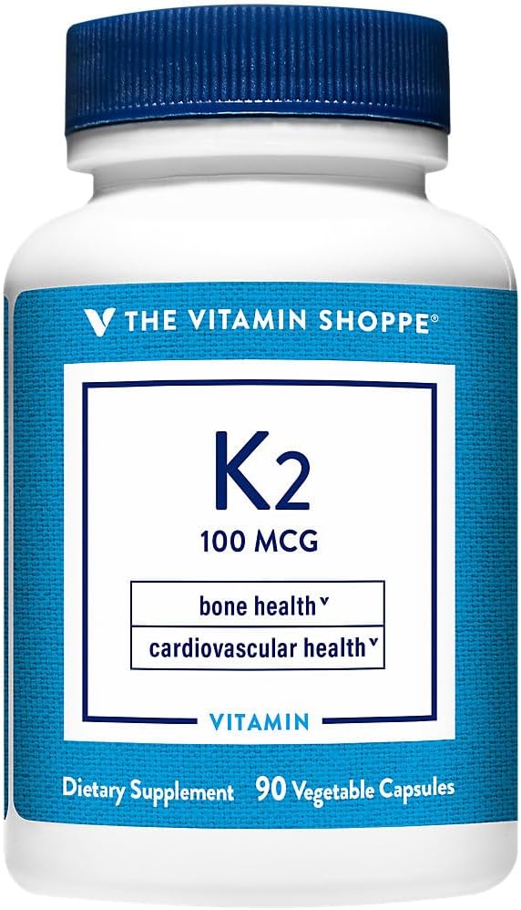Vitamin Shoppe Vitamin K2-100 MCG (90 Vegetariska kapslar)