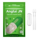 Vegan Empty Pill Capsules Size 2 Plant Based Clear (100 Count) Gluten Free, Non-GMO, Halal Certified Caps Filling Kit med 2 skedar för vegetarisk DIY Dina egna tillägg
