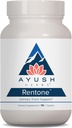 Ayush Herbs Rentone - Njurstödstillägg med Cranberry, Njurreningspiller för kvinnor och män, urinhälsa och blåsfunktion - 90 vegetariska kapslar (1 greve)
