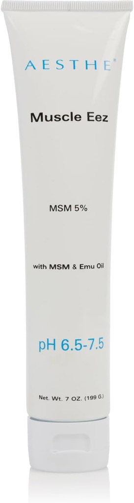 Aesthe Muscle EEZ Joint & Muscle Recovery Gel - Soothing Gel med 5% MSM & Emu Oil för Wellness - Naturlig botanisk formel med Aloe Vera - Terapeutisk gel för muskler, gemensamma, stammar - 7 oz